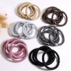 Accessories Thick Leather Cover Durable Base Rubber Hair Rope Headdress - VibraStore