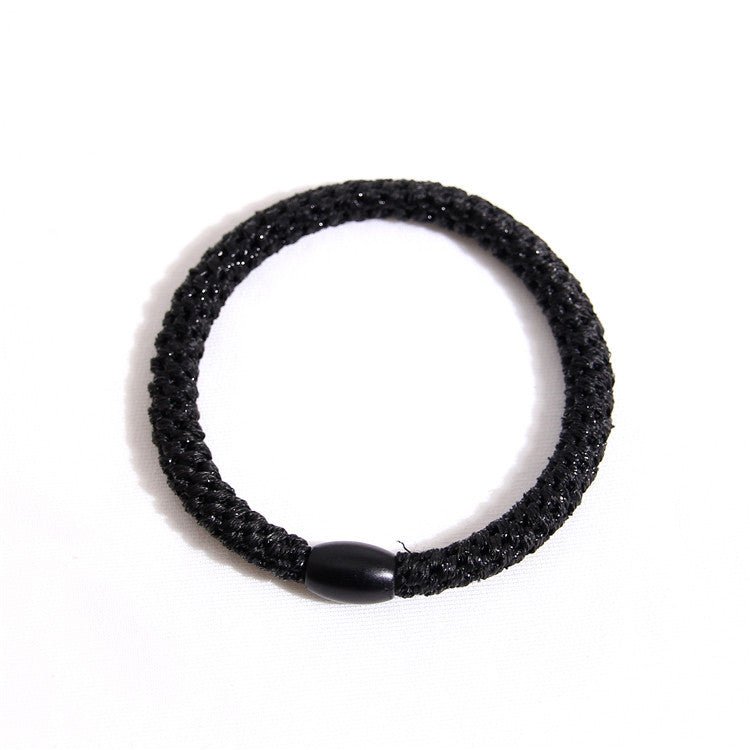 Accessories Thick Leather Cover Durable Base Rubber Hair Rope Headdress - VibraStore