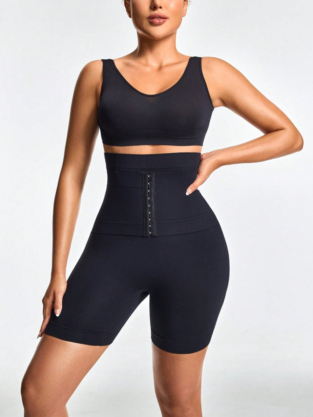 Adjustable 3 - Level Closure Shapewear Shorts - Tummy & Waist Control With Natural Butt - Lift - VibraStore