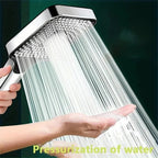 Adjustable Shower Head 3 Mode Rainfall Shower Large Flow Showerhead High Pressure Water Saving Shower Mixer Bathroom Accessories - VibraStore