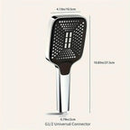 Adjustable Shower Head 3 Mode Rainfall Shower Large Flow Showerhead High Pressure Water Saving Shower Mixer Bathroom Accessories - VibraStore