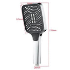 Adjustable Shower Head 3 Mode Rainfall Shower Large Flow Showerhead High Pressure Water Saving Shower Mixer Bathroom Accessories - VibraStore