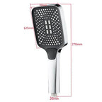 Adjustable Shower Head 3 Mode Rainfall Shower Large Flow Showerhead High Pressure Water Saving Shower Mixer Bathroom Accessories - VibraStore