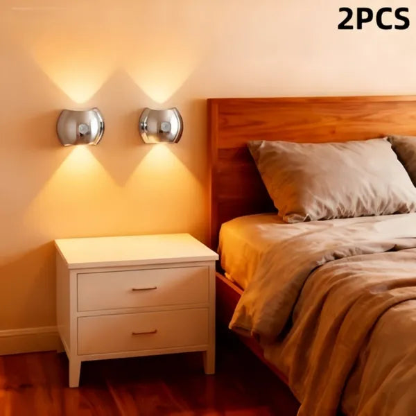 2PCS Bedroom/Living Room Lights, Motion Sensor, Luxurious Style, 60-Day Battery Life, 3 Lighting Modes, Magnetic Installation, Ideal For Stairs, Corridor, Wardrobe