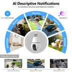 AI Detection 360 Degree HD 3MP CCTV Video Light Bulb E27 IP Wireless Mini Security Hidden Wifi Camera - VibraStore