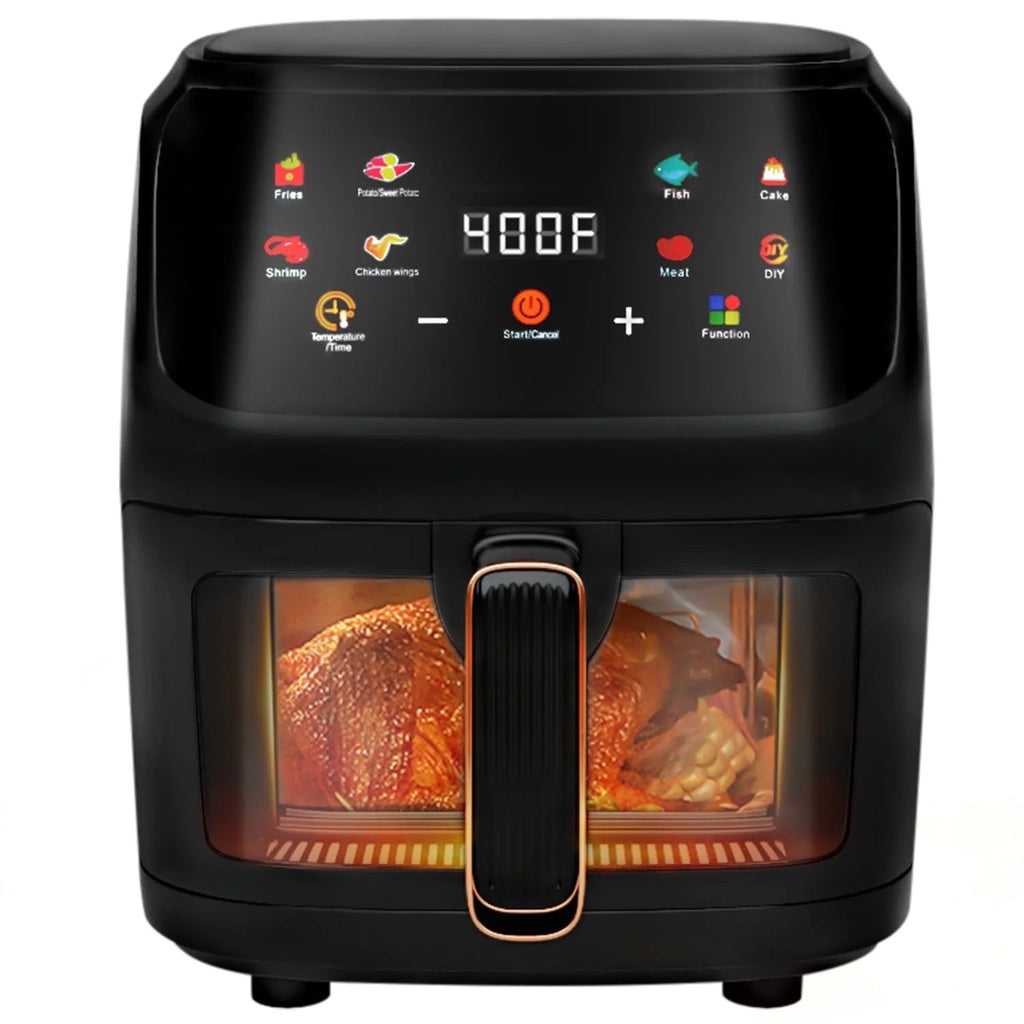 Air Fryer 7.5QT, Digital Touch Screen, Visible Window - VibraStore