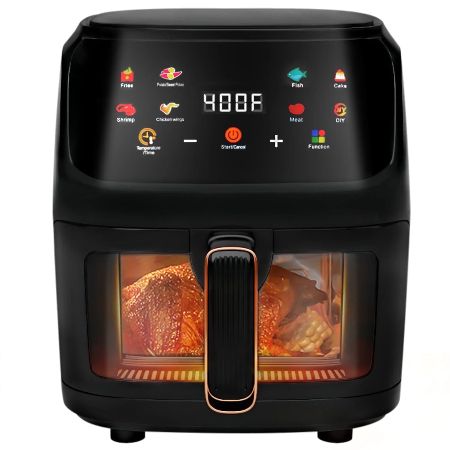 Air Fryer 7.5QT, Digital Touch Screen, Visible Window - VibraStore