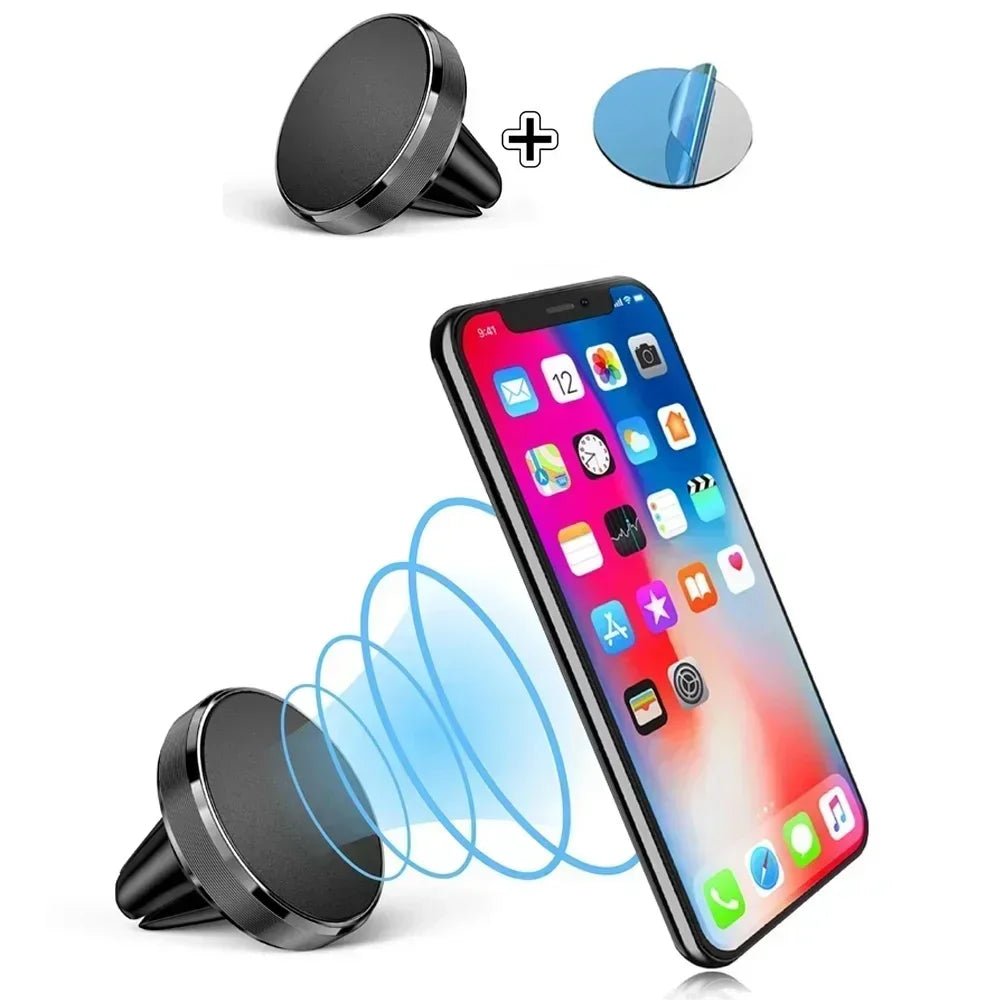 Air Vent Magnet Smartphone Mobile Stand Cell GPS Support Magnetic Car Phone Holder For iPhone 12 13 14 15 16 Pro Xiaomi Samsung - VibraStore
