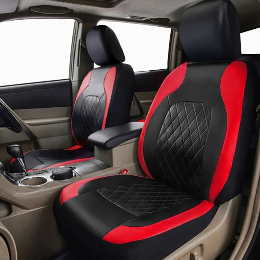 All Season Quited PU Leather Car Seat Cover Full Surrounded Seat Protector Waterproof Universal Fit Sedan Suv Pick - up Truck Seat - VibraStore