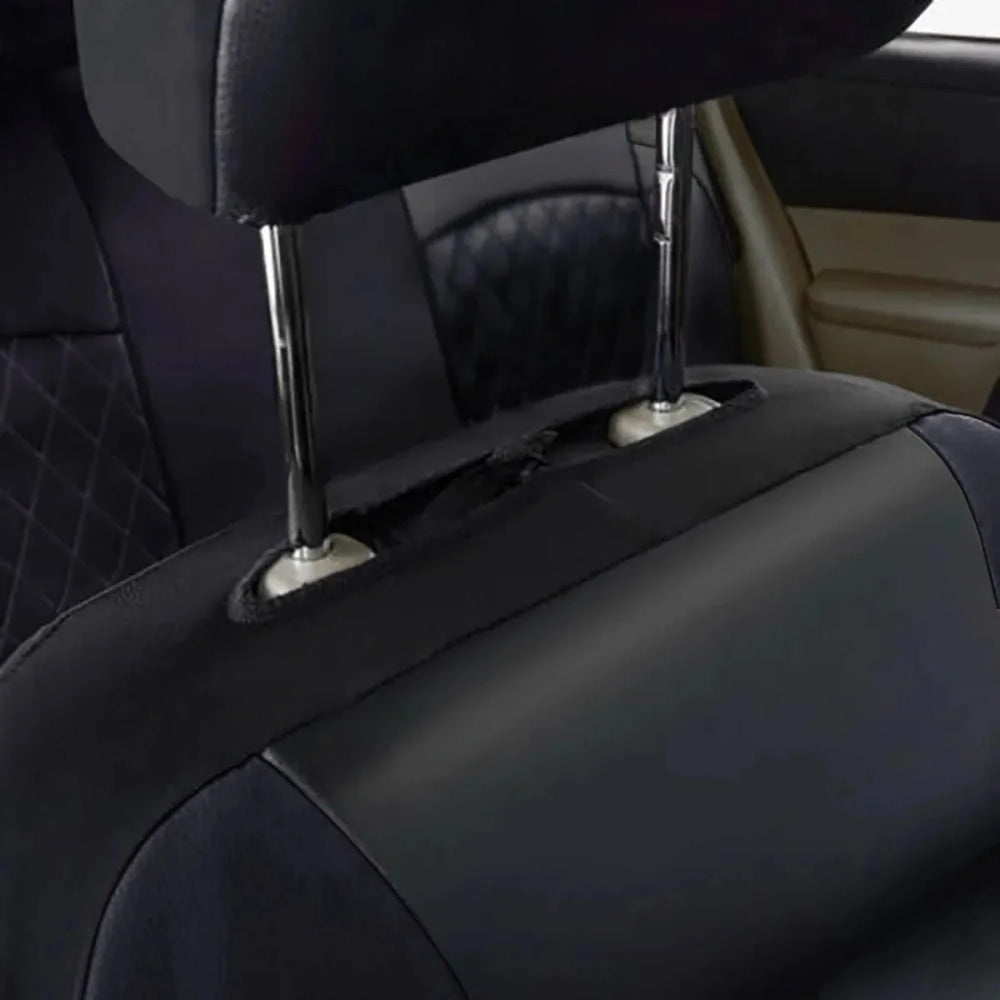 All Season Quited PU Leather Car Seat Cover Full Surrounded Seat Protector Waterproof Universal Fit Sedan Suv Pick - up Truck Seat - VibraStore