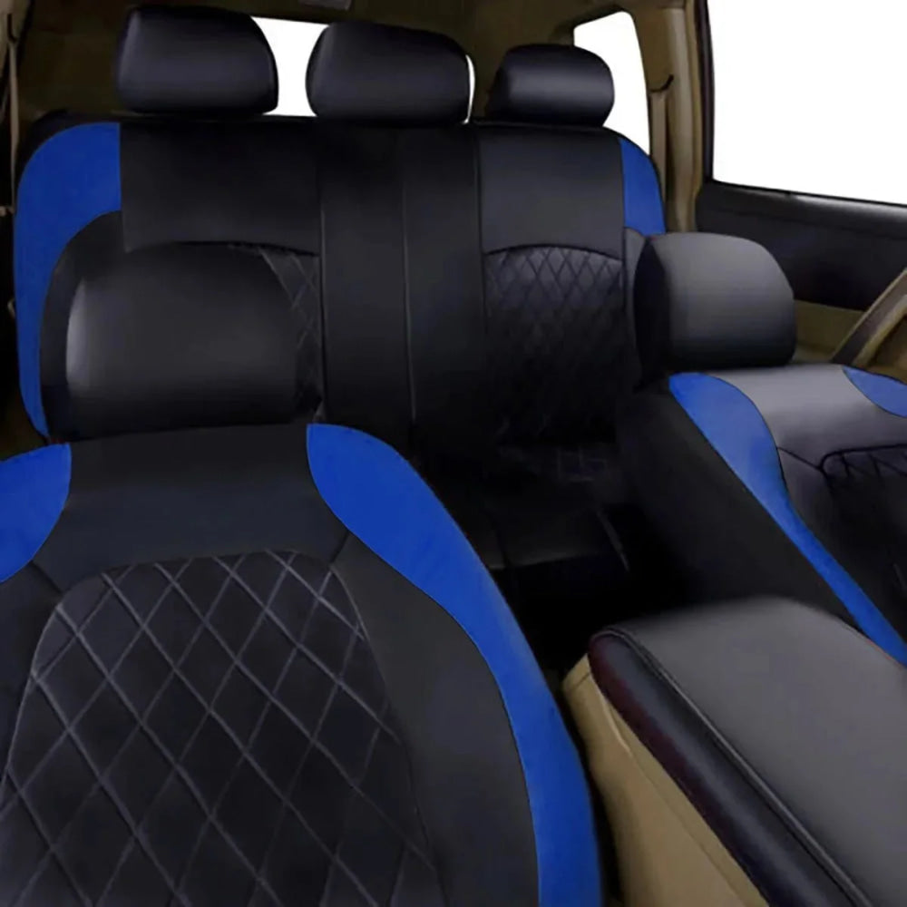 All Season Quited PU Leather Car Seat Cover Full Surrounded Seat Protector Waterproof Universal Fit Sedan Suv Pick - up Truck Seat - VibraStore