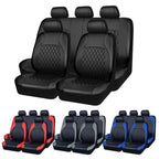 All Season Quited PU Leather Car Seat Cover Full Surrounded Seat Protector Waterproof Universal Fit Sedan Suv Pick - up Truck Seat - VibraStore