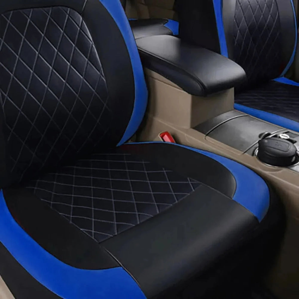 All Season Quited PU Leather Car Seat Cover Full Surrounded Seat Protector Waterproof Universal Fit Sedan Suv Pick - up Truck Seat - VibraStore