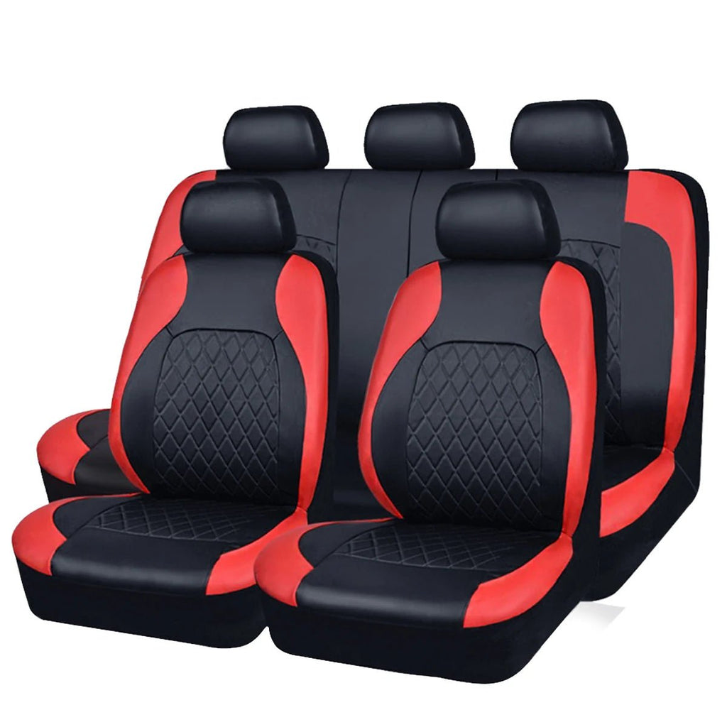 All Season Quited PU Leather Car Seat Cover Full Surrounded Seat Protector Waterproof Universal Fit Sedan Suv Pick - up Truck Seat - VibraStore