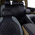 All Season Quited PU Leather Car Seat Cover Full Surrounded Seat Protector Waterproof Universal Fit Sedan Suv Pick - up Truck Seat - VibraStore