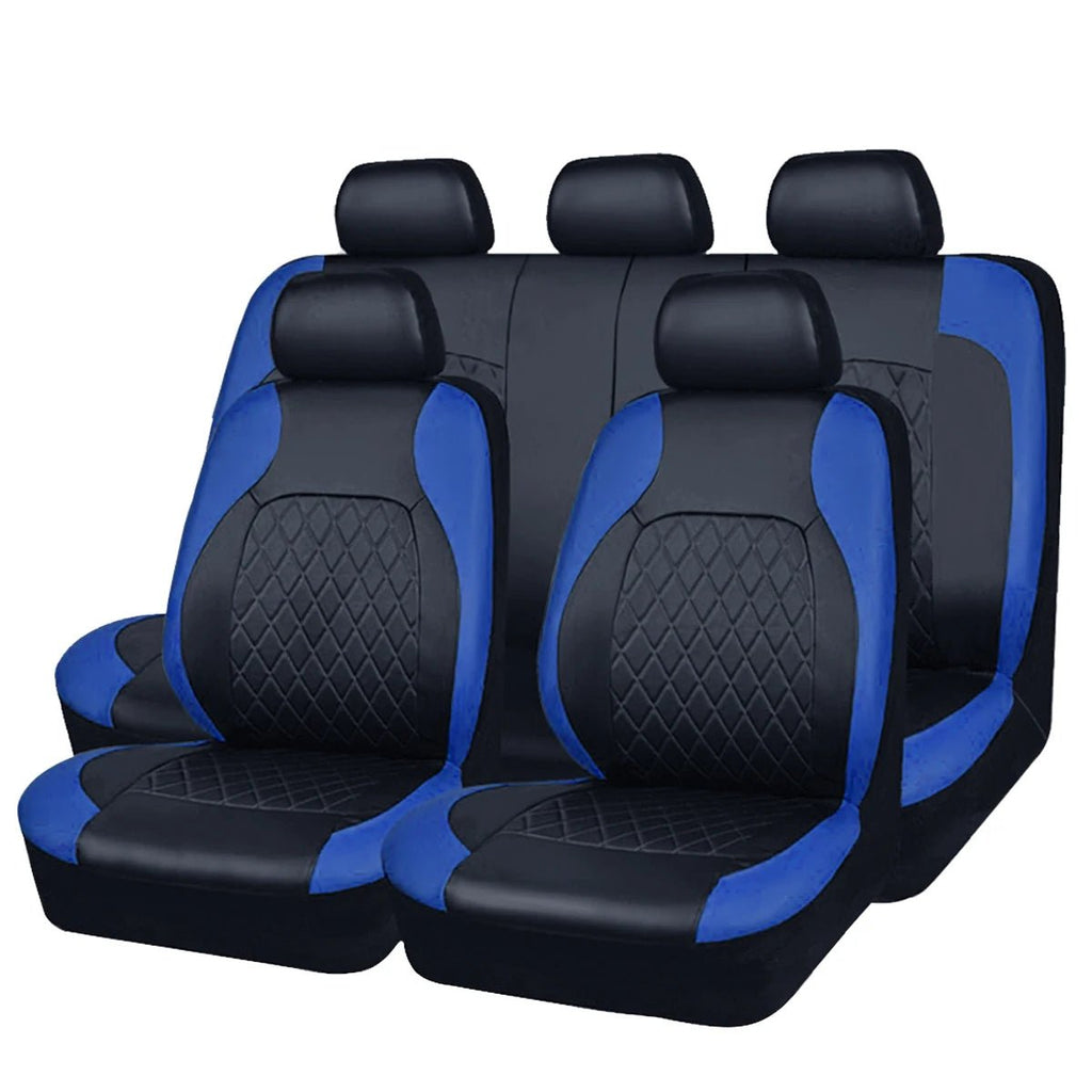 All Season Quited PU Leather Car Seat Cover Full Surrounded Seat Protector Waterproof Universal Fit Sedan Suv Pick - up Truck Seat - VibraStore