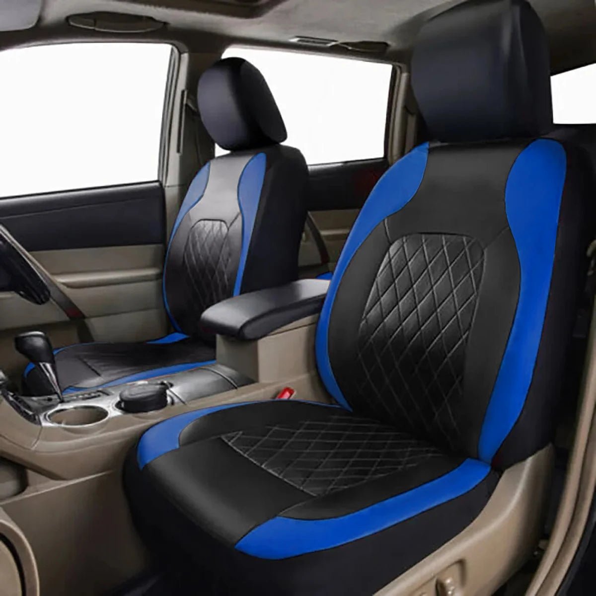 All Season Quited PU Leather Car Seat Cover Full Surrounded Seat Protector Waterproof Universal Fit Sedan Suv Pick - up Truck Seat - VibraStore