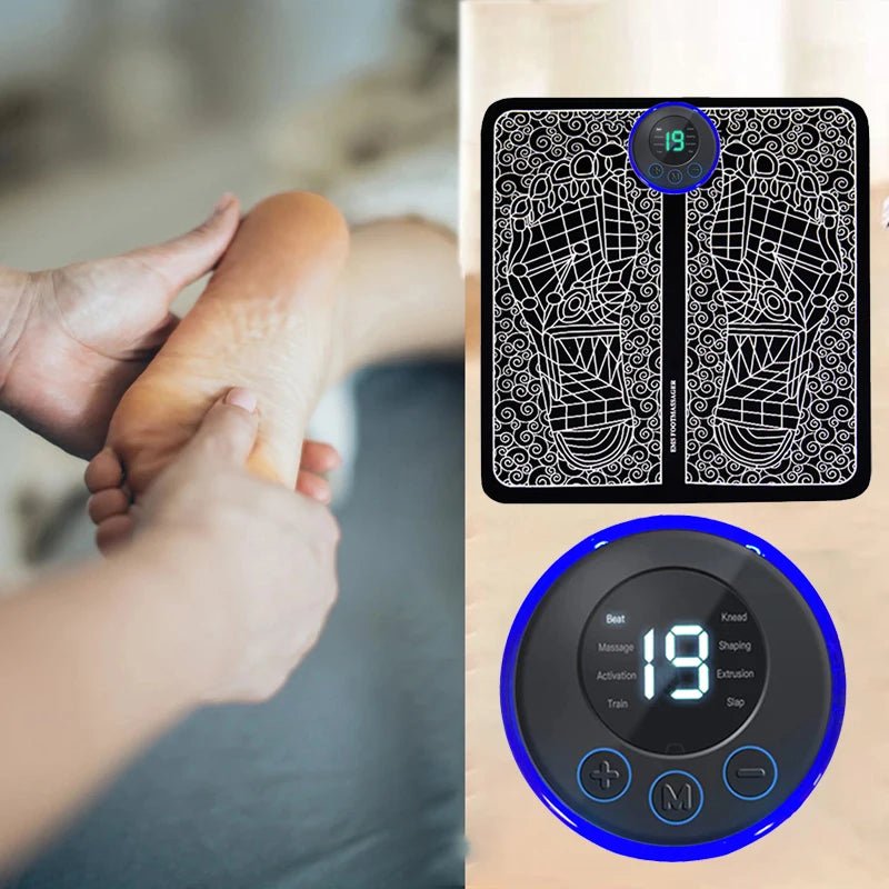 Almohadilla masajeadora de pies eléctrica, entrenador de relajación de masaje muscular para masaje, Fitness, deporte al aire libre, relajación familiar en casa - VibraStore
