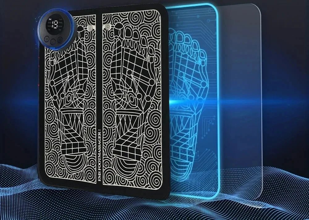 Almohadilla masajeadora de pies eléctrica, entrenador de relajación de masaje muscular para masaje, Fitness, deporte al aire libre, relajación familiar en casa - VibraStore