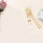 Antique Hanfu Headdress Tassel Bride Hairpin Step Shaking Insert Comb Hair Jewelry - VibraStore