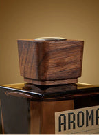 Aromame Wooden Lid Essential Oil Long - Lasting Fire - Free Rattan - VibraStore