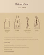 Aromame Wooden Lid Essential Oil Long - Lasting Fire - Free Rattan - VibraStore