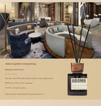 Aromame Wooden Lid Essential Oil Long - Lasting Fire - Free Rattan - VibraStore