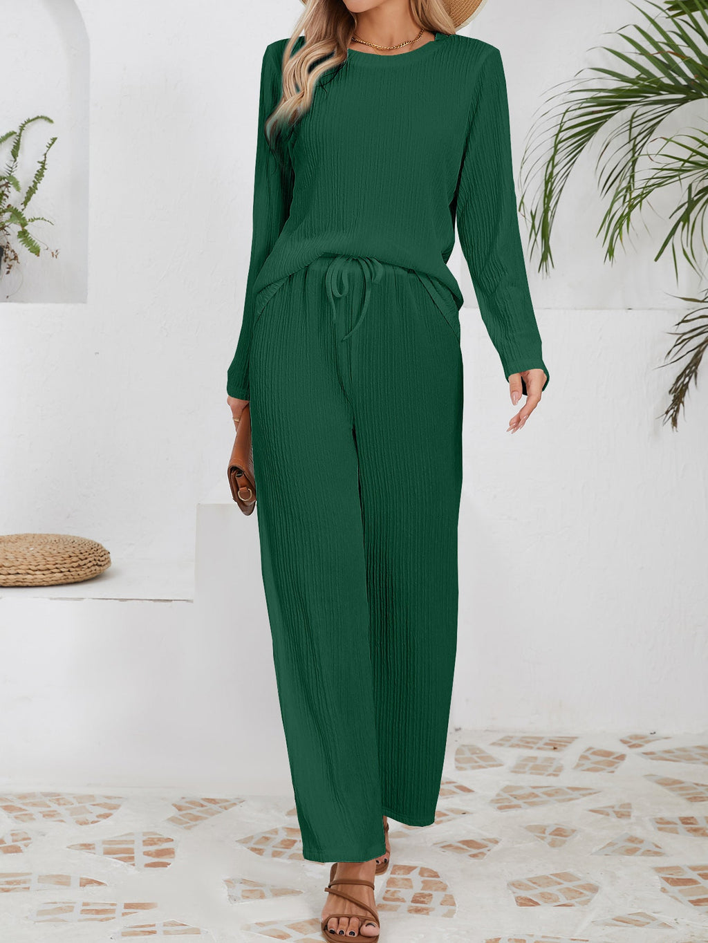 Autumn And Winter New Knitted Jacquard Long Comfort And Casual Loose Outfit - VibraStore