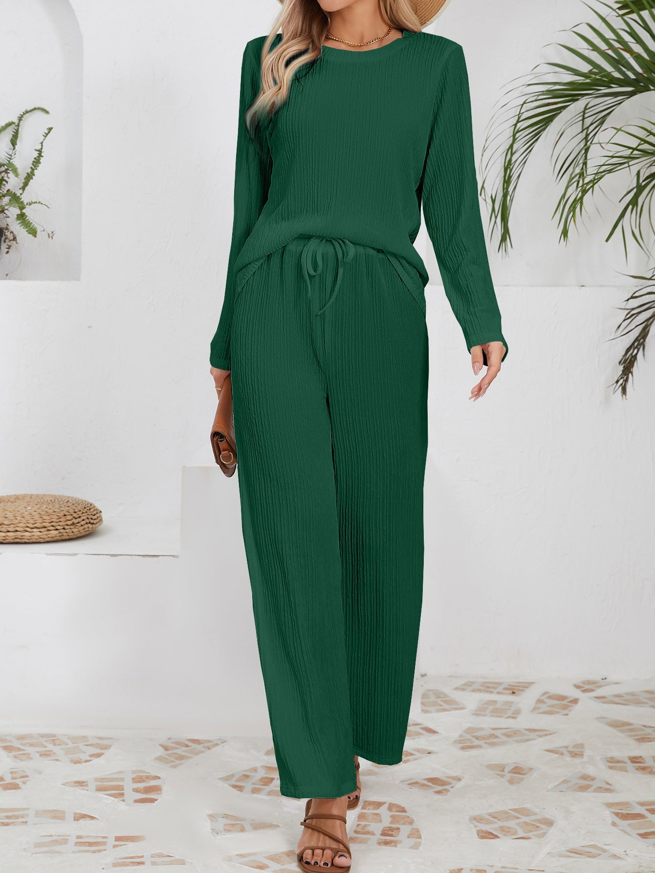 Autumn And Winter New Knitted Jacquard Long Comfort And Casual Loose Outfit - VibraStore