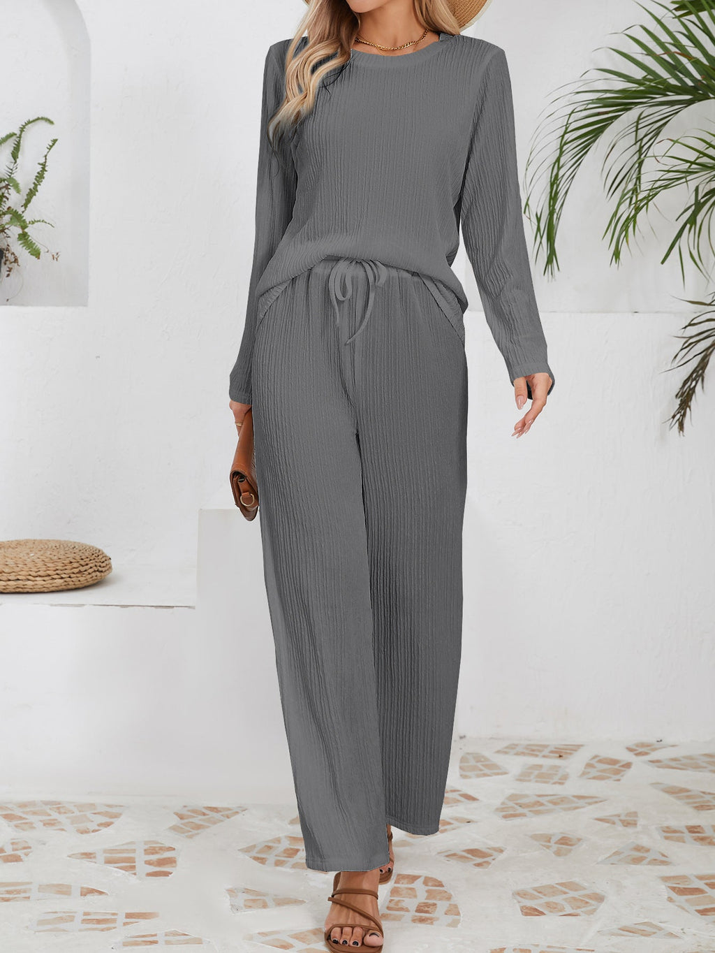 Autumn And Winter New Knitted Jacquard Long Comfort And Casual Loose Outfit - VibraStore