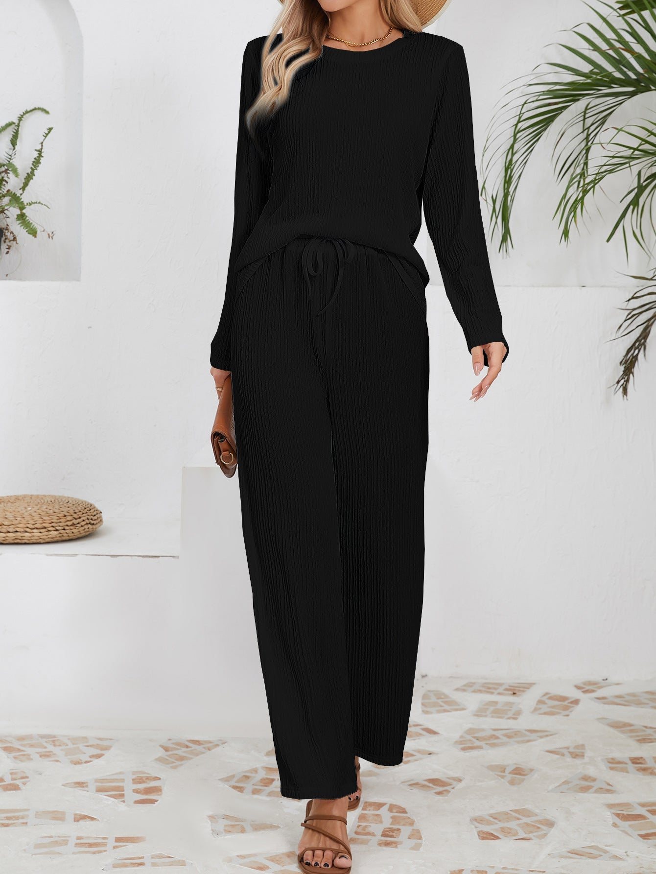 Autumn And Winter New Knitted Jacquard Long Comfort And Casual Loose Outfit - VibraStore