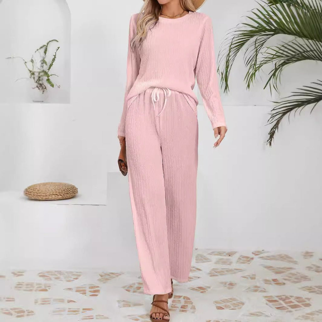 Autumn And Winter New Knitted Jacquard Long Comfort And Casual Loose Outfit - VibraStore