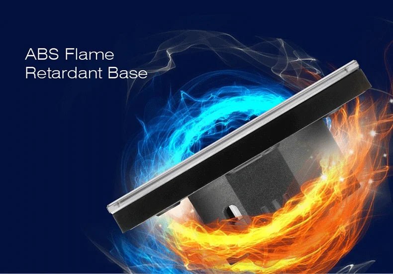 AXUS EU Touch Switch Led Panel Wall Light Switches Tempered Crystal Glass Lamp Sensor Switch 1/2/3 Gang Interruttore AC100 - 240V - VibraStore