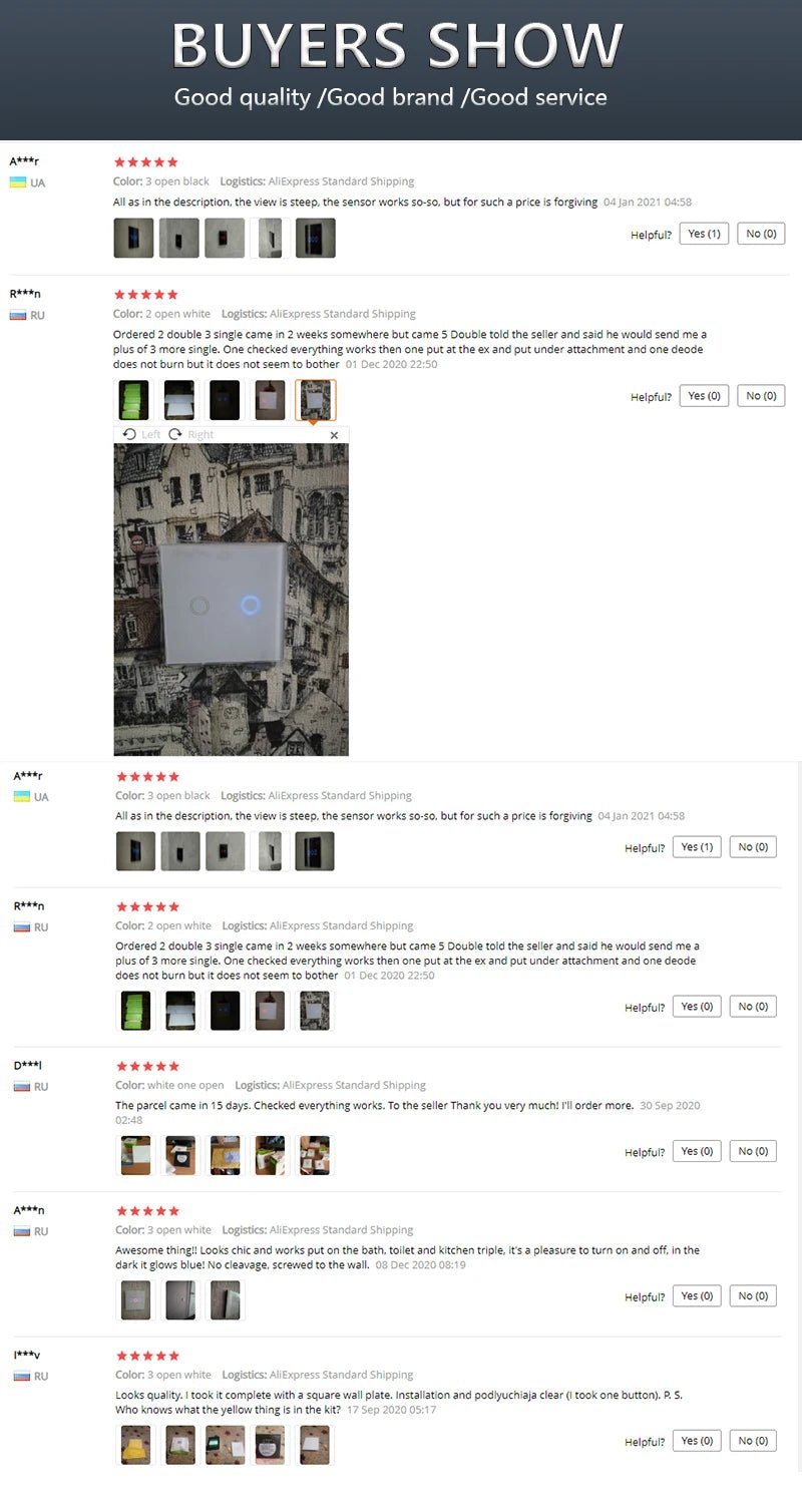 AXUS EU Touch Switch Led Panel Wall Light Switches Tempered Crystal Glass Lamp Sensor Switch 1/2/3 Gang Interruttore AC100 - 240V - VibraStore