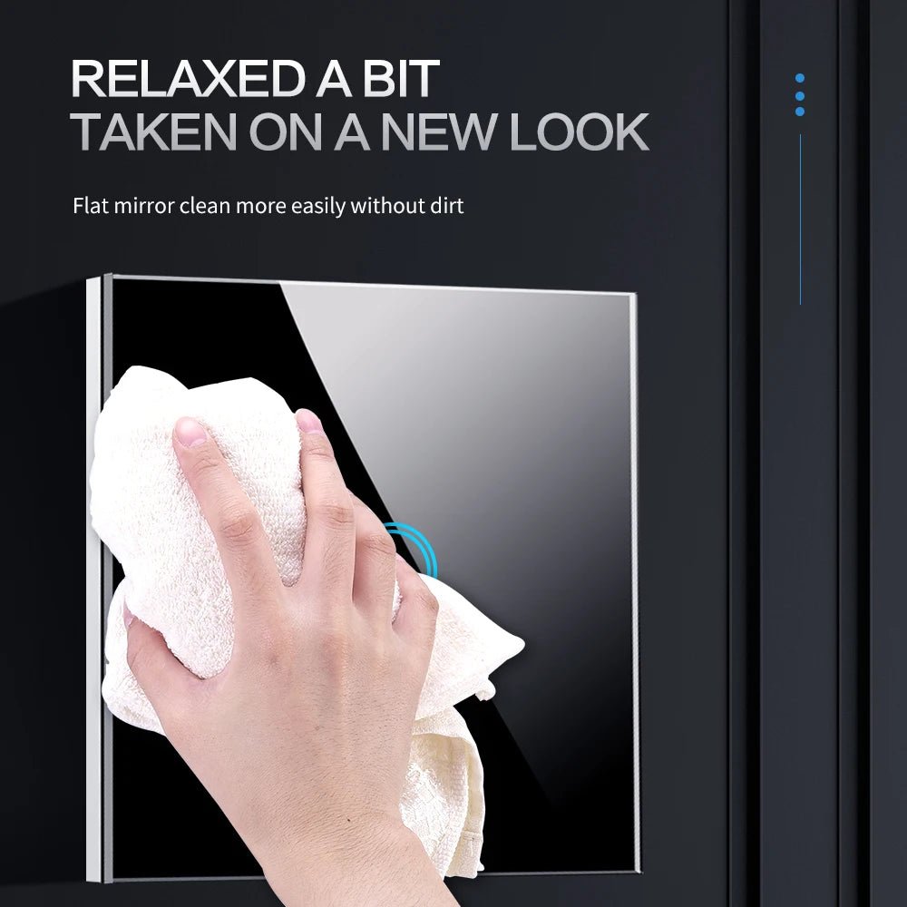 AXUS EU Touch Switch Led Panel Wall Light Switches Tempered Crystal Glass Lamp Sensor Switch 1/2/3 Gang Interruttore AC100 - 240V - VibraStore