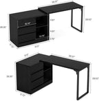 Reversible Corner Office Desk,L-Shaped Computer Desk,Executive Desk