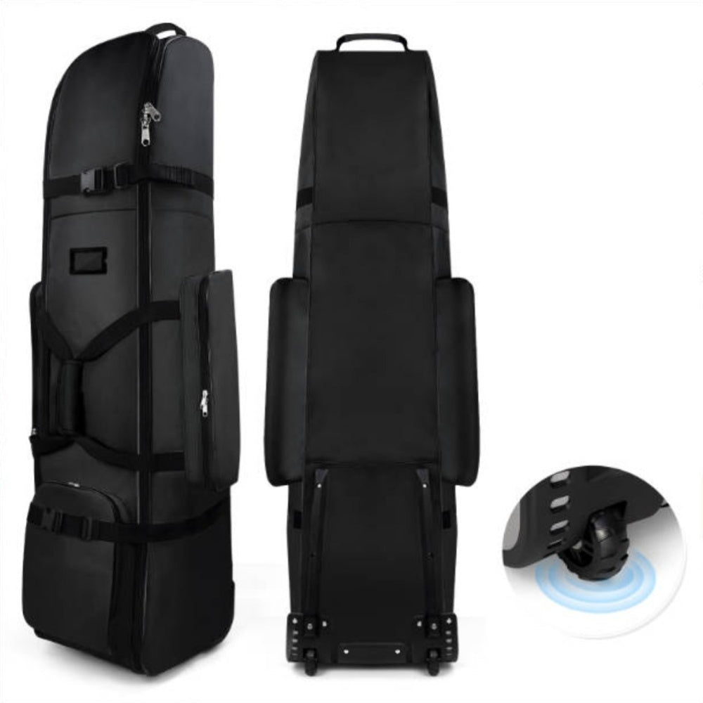 Support pan European shipping--Golf Travel Bag With Wheels, Oxford Cloth Wear-Resistant Soft Sided Foldable Golf Club Bag Covers, For Airlines Golf Aviation Bag