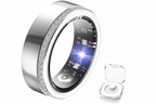Smart Ring For Women Luxury Elegant Diamond Ring With Visible Tech Core Heart Rate Sleep Tracker Fitness Health Monitor IP68 Waterproof Compatible
