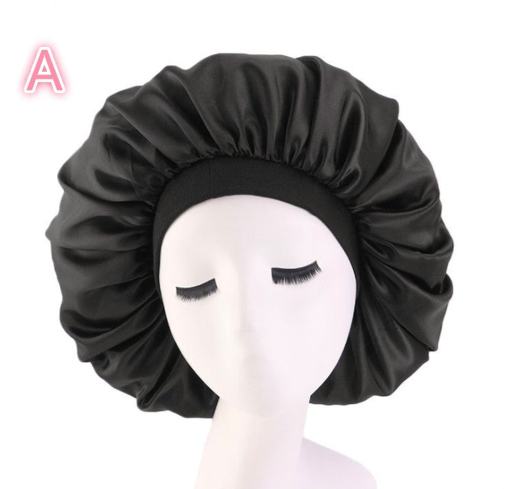 Beauty print Satin silk Bonnet sleep night cap - VibraStore