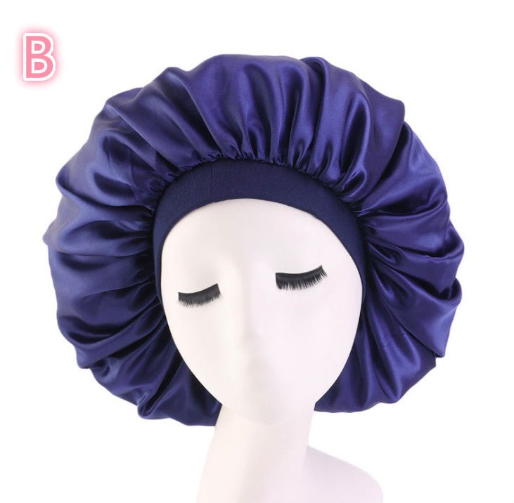 Beauty print Satin silk Bonnet sleep night cap - VibraStore