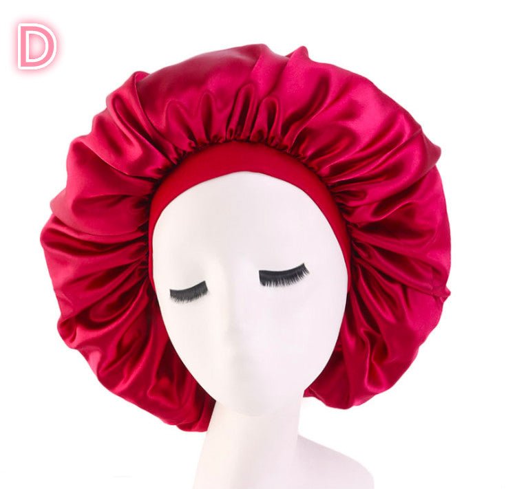 Beauty print Satin silk Bonnet sleep night cap - VibraStore