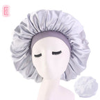 Beauty print Satin silk Bonnet sleep night cap - VibraStore