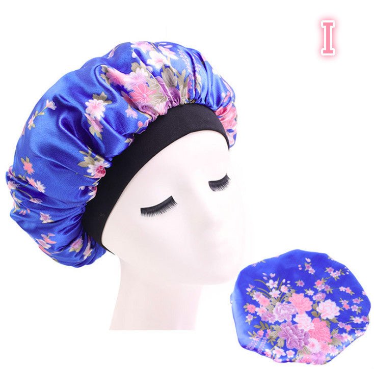 Beauty print Satin silk Bonnet sleep night cap - VibraStore