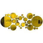 Big And Small Circles Mirror Sticker 3D Stereo Acrylic Wall Decoration - VibraStore