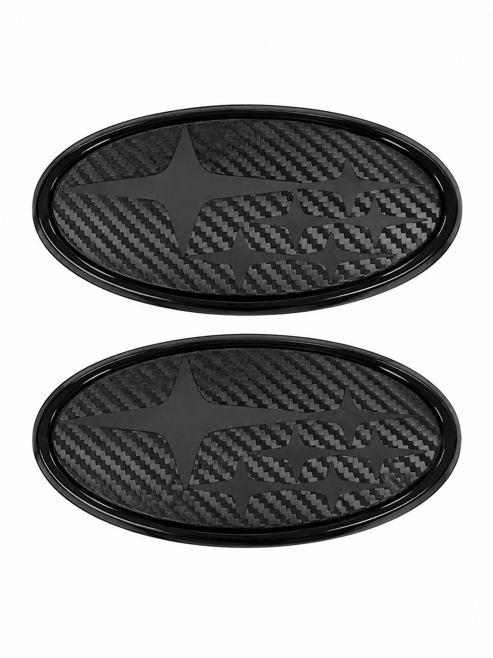 2Pcs Acrylic Car Front Rear Logo Emblem Sticker For Subaru STI XV Impreza BRZ WRX Legacy Outback Auto Hood Trunk Badge Cover 2015/2019