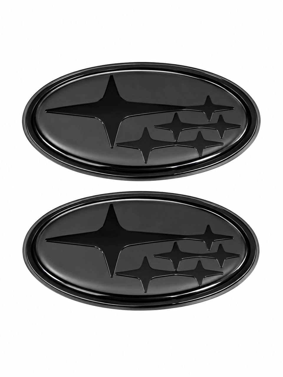 2Pcs Acrylic Car Front Rear Logo Emblem Sticker For Subaru STI XV Impreza BRZ WRX Legacy Outback Auto Hood Trunk Badge Cover 2015/2019