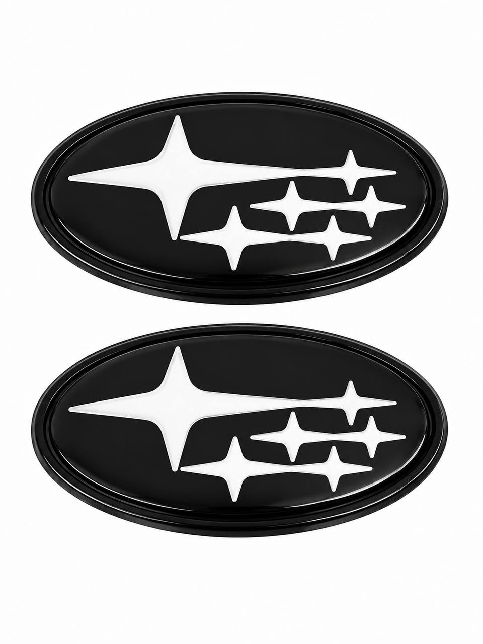 2Pcs Acrylic Car Front Rear Logo Emblem Sticker For Subaru STI XV Impreza BRZ WRX Legacy Outback Auto Hood Trunk Badge Cover 2015/2019