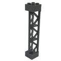 Bloques de construcción de ciudad, tren, soporte de pilar de coche, viga de columna, 2x2x10, ladrillos militares, juguetes, piezas técnicas compatibles, 4 Uds. - VibraStore