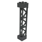 Bloques de construcción de ciudad, tren, soporte de pilar de coche, viga de columna, 2x2x10, ladrillos militares, juguetes, piezas técnicas compatibles, 4 Uds. - VibraStore