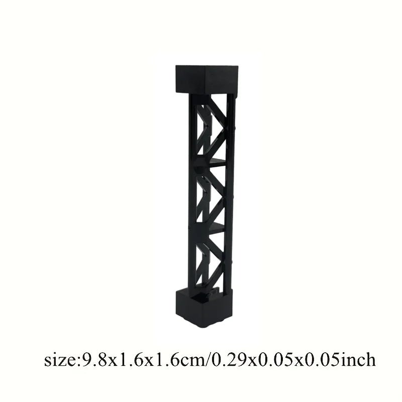 Bloques de construcción de ciudad, tren, soporte de pilar de coche, viga de columna, 2x2x10, ladrillos militares, juguetes, piezas técnicas compatibles, 4 Uds. - VibraStore
